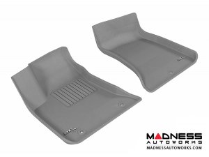 Chrysler 300/ 300C Floor Mats (Set of 2) - Front - Gray by 3D MAXpider (2011-2015)